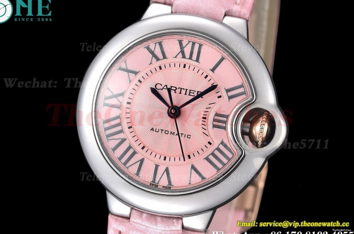 Ballon Dial De Bleu Pink 33mm SS LE Cartier GDF NH05 0215